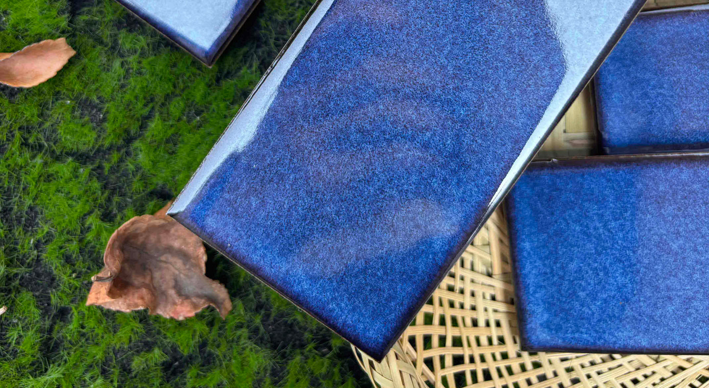 Ice Crack Kiln Change Ceramic Tiles 60x200mm - Per Square Meter - Blue Sky Gradient Finish - N-YB-62016