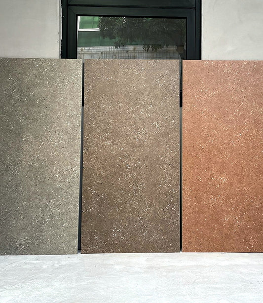 Micro aggregate terrazzo porcelain floor tile 600x1200mm restaurant