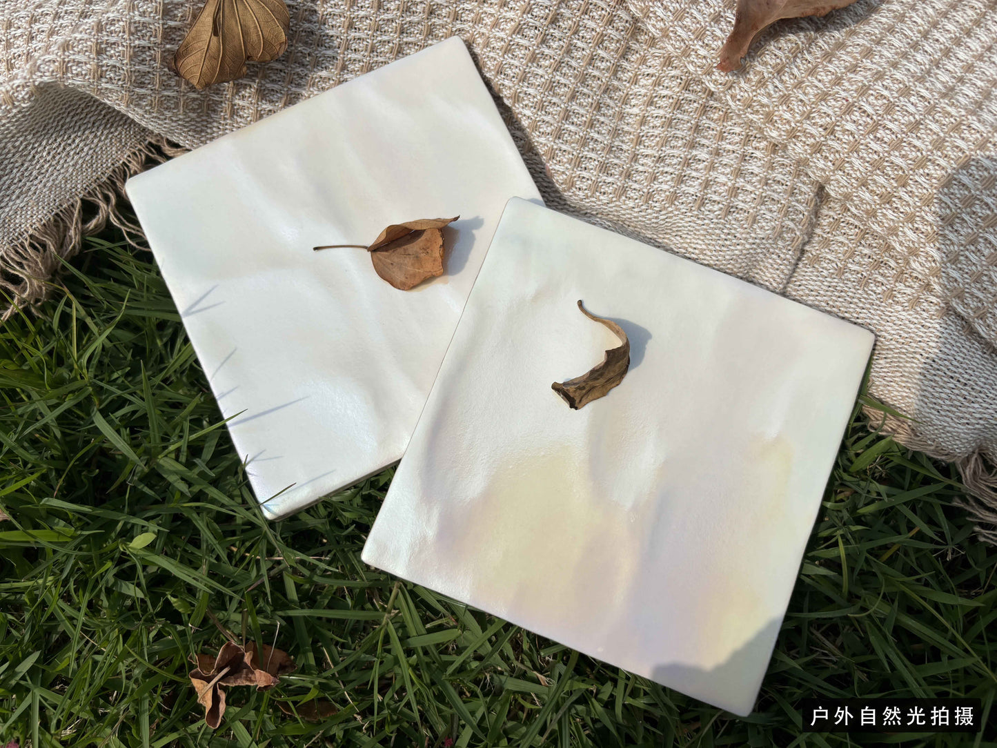 Iridescent Ceramic Tiles 132x132mm - Per Square Meter - Soft Rainbow Holographic Finish - NJ13201HC