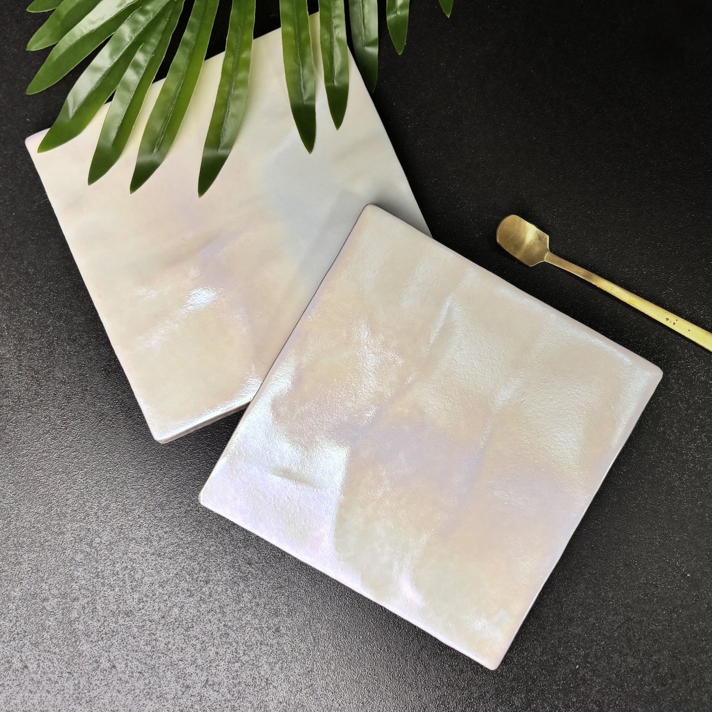 Iridescent Ceramic Tiles 132x132mm - Per Square Meter - Soft Rainbow Holographic Finish - NJ13201HC