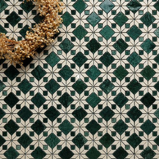 Retro Vintage Stone Mosaic Tile Old Shanghai Villa Style - GR.Mosaic