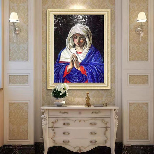 Religious Glass Mosaic Portrait Art: Sacred Beauty in Timeless Craftsmanship