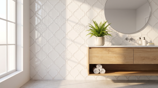 The Lantern Tile: Handmade Arabesque Ceramic for F...