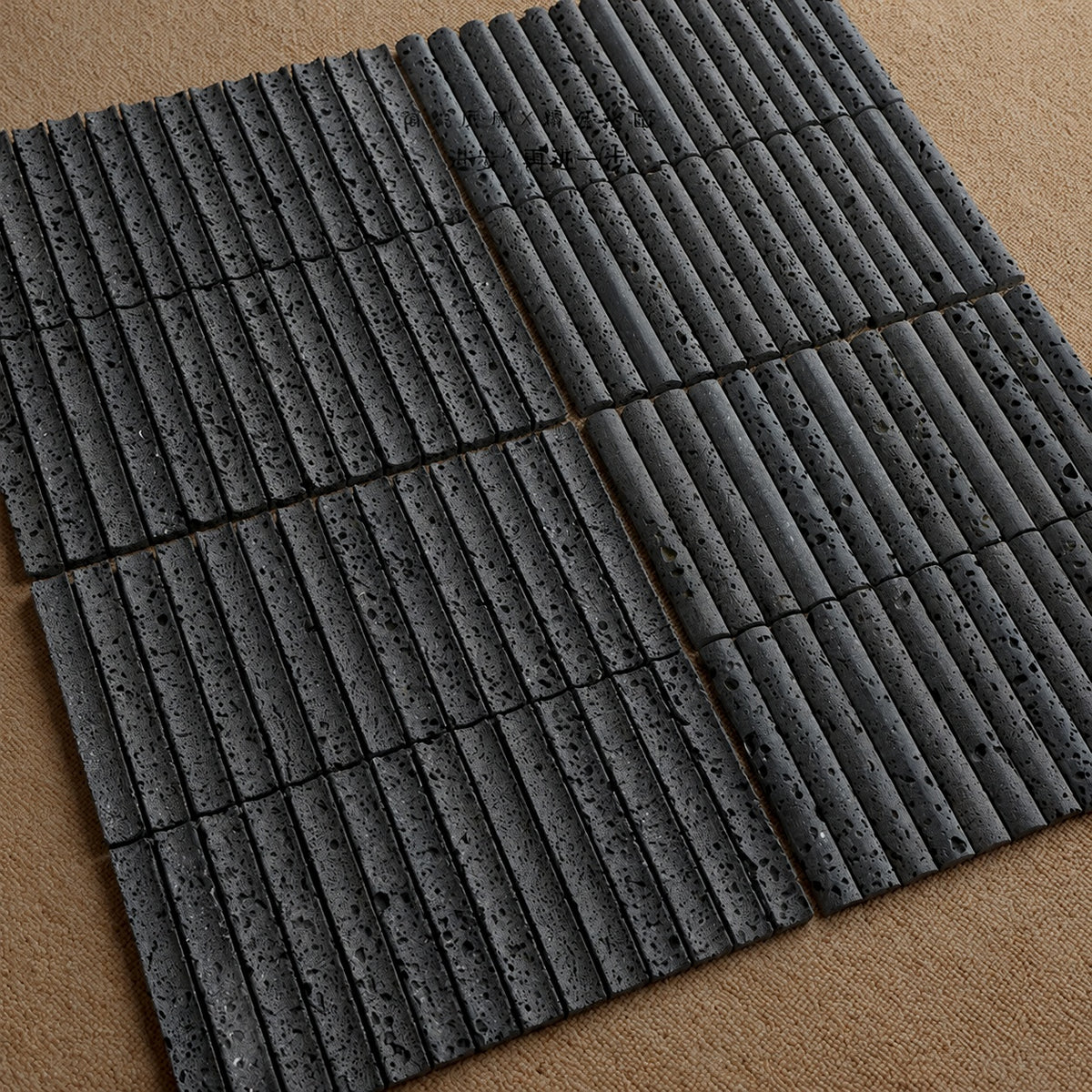 Terracotta Natural Travertine Stick Strip Mosaic Tile - Restaurant Bakery B&B Feature Wall - variant 6