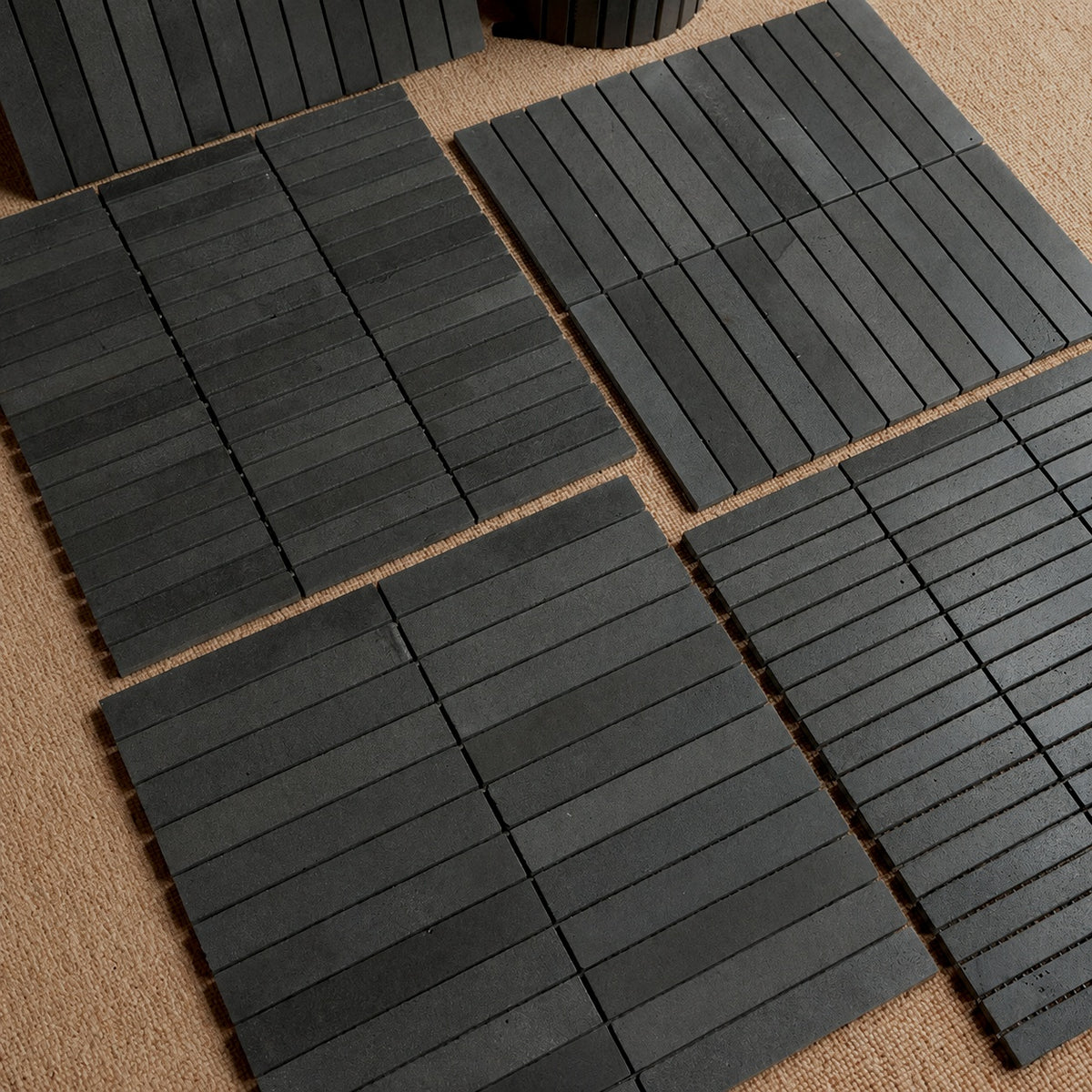 Terracotta Natural Travertine Stick Strip Mosaic Tile - Restaurant Bakery B&B Feature Wall - variant 8
