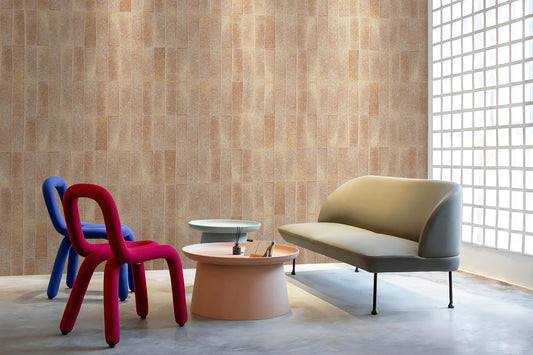 Trapezoidal Clay Brick Tiles 63x200mm - T-TTZ Series - Per Square Meter - Natural Sandy Beige Finish