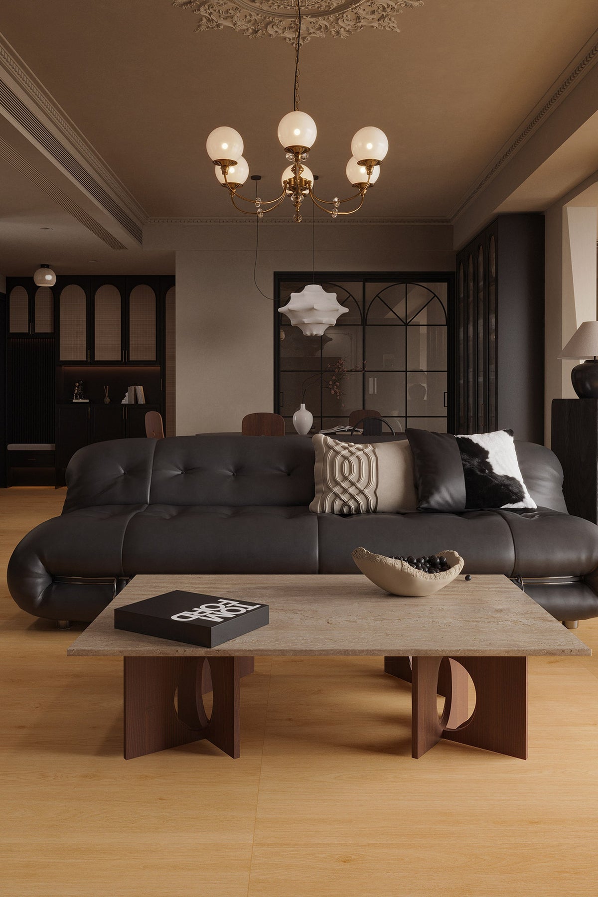 Wood Look Porcelain Floor Tile Natural Wood Plank 600x1200mm - Living Room Hallway Open Plan - Item No. 612413
