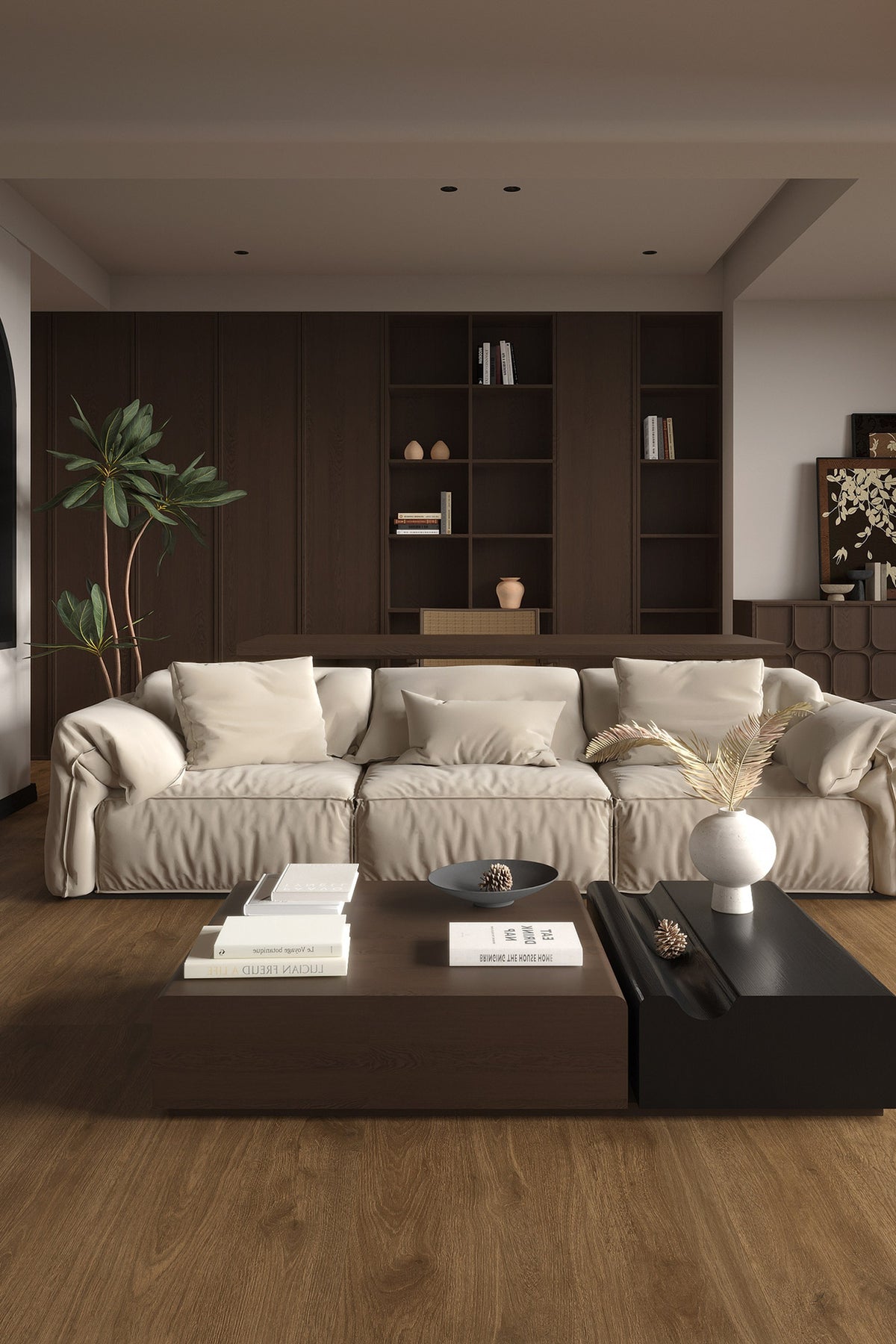 Wood Look Porcelain Floor Tile Natural Wood Plank 600x1200mm - Living Room Hallway Open Plan - Item No. 612416