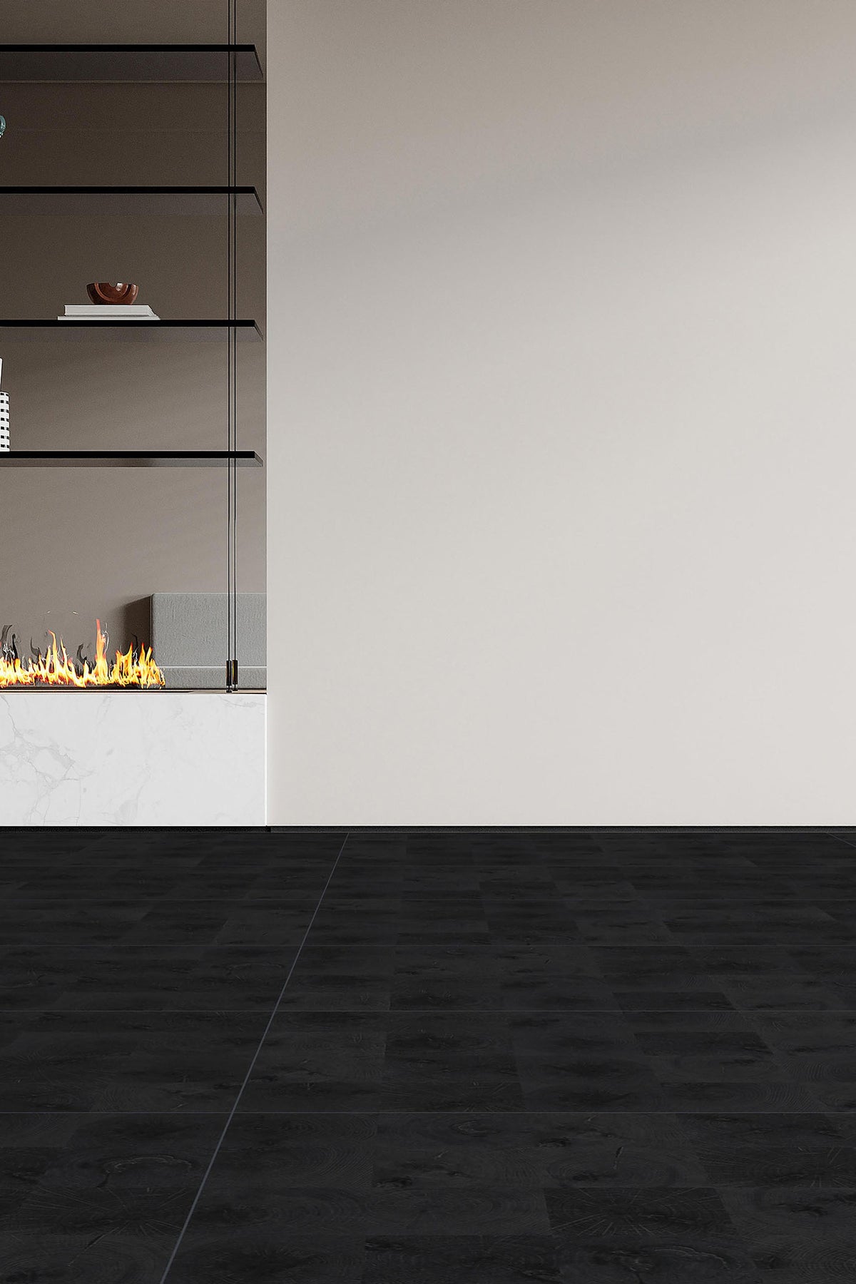 Wood Look Porcelain Floor Tile Tree Ring Plank 600x1200mm - Living Room Hallway Open Plan - Item No. BQ612Y16