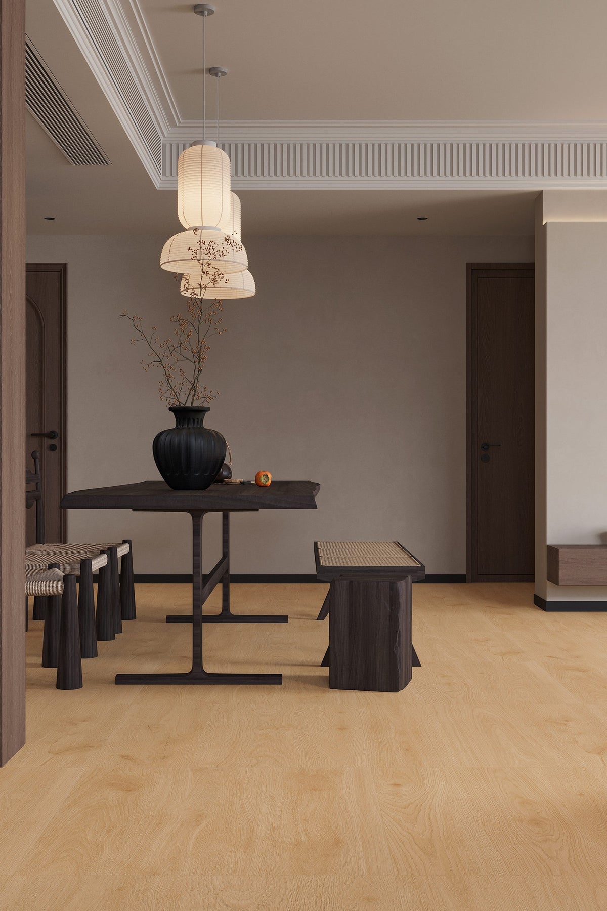 Wood Look Porcelain Floor Tile Natural Wood Plank 800x800mm - Living Room Hallway Open Plan - Item No. 8411