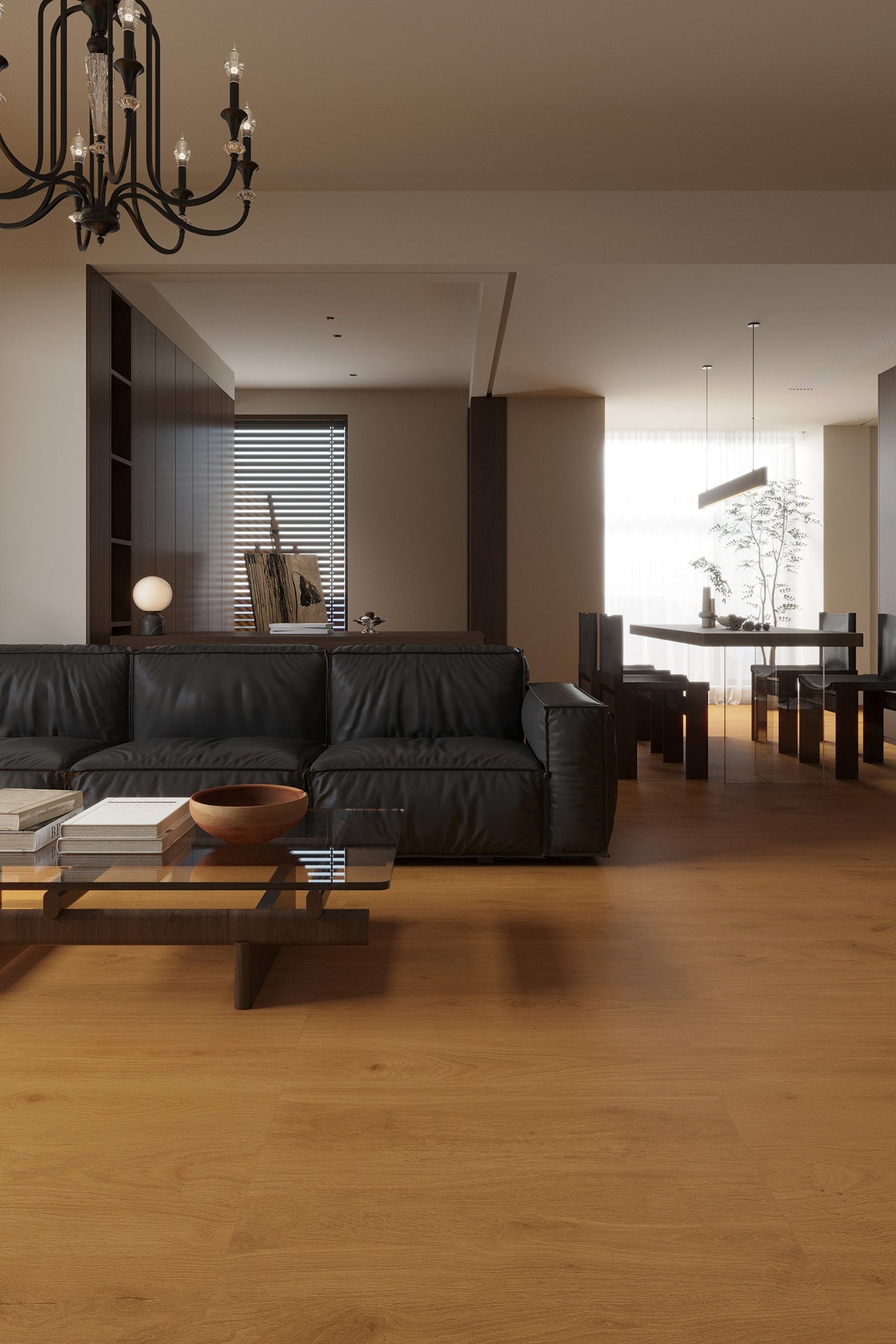 Wood Look Porcelain Floor Tile Natural Wood Plank 800x800mm - Living Room Hallway Open Plan - Item No. 8415