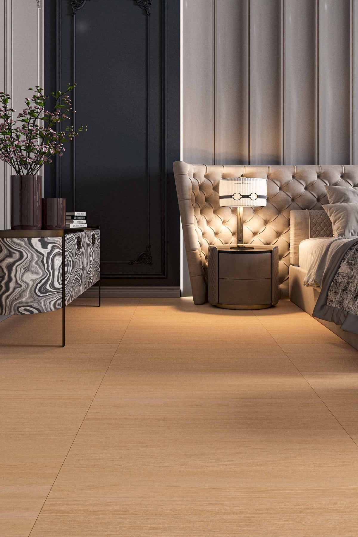 Wood Look Porcelain Floor Tile Natural Wood Plank 800x800mm - Living Room Hallway Open Plan - Item No. 8K405