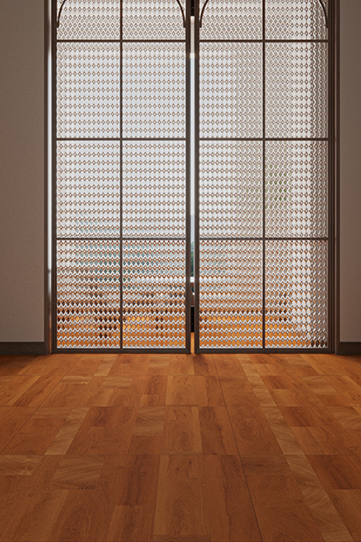 Wood Look Porcelain Floor Tile Geometric Plank 800x800mm - Living Room Hallway Open Plan - Item No. 8K601