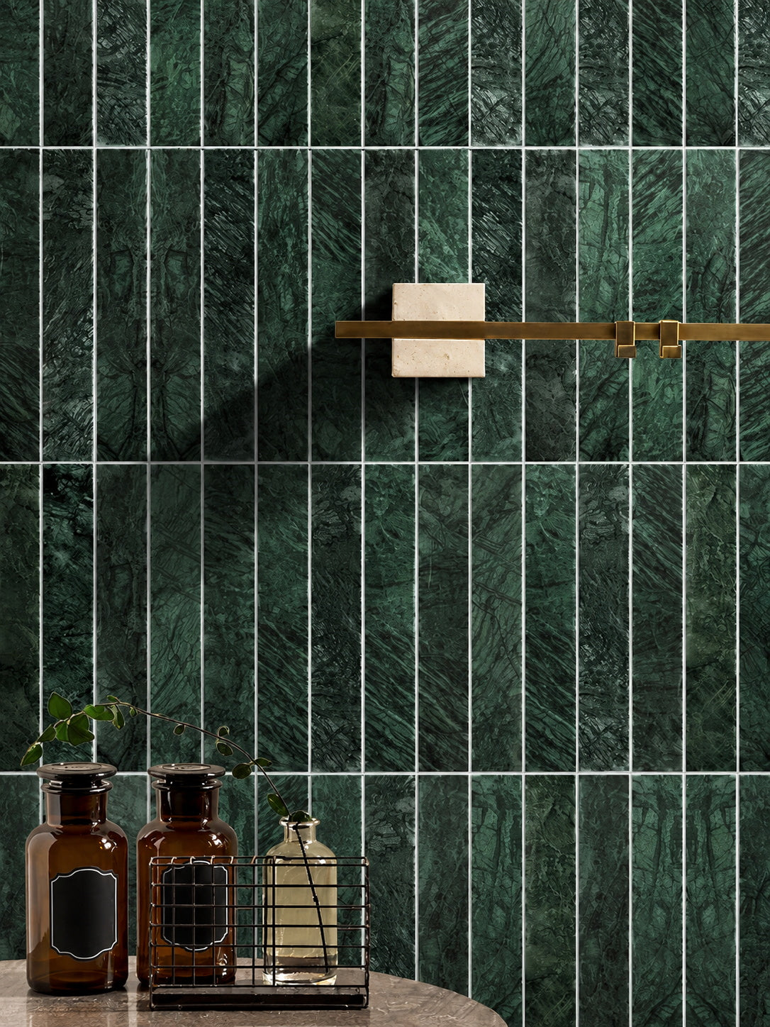 Natural Stone Strip Finger Mosaic Tile 30x30 Chips - Bathroom Kitchen Balcony Wall - view 1