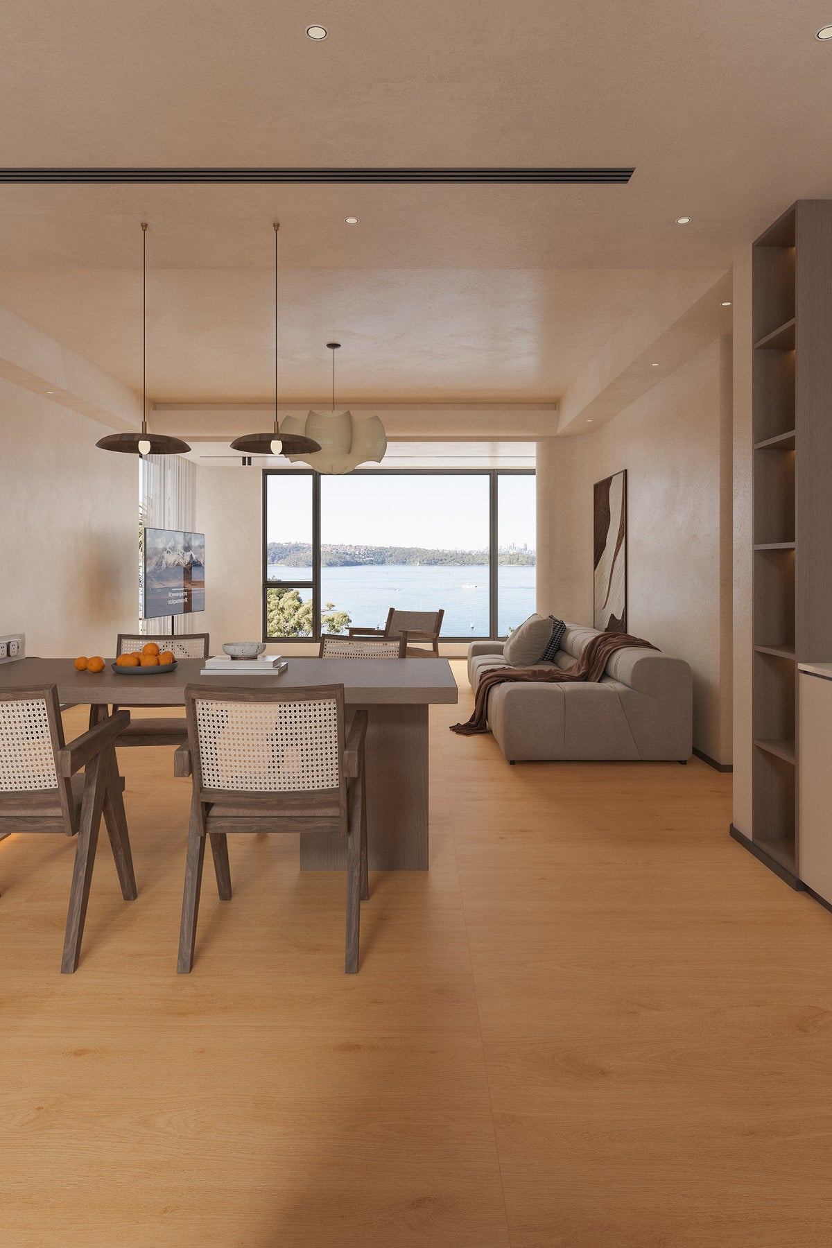 Wood Look Porcelain Floor Tile Natural Wood Plank 750x1500mm - Living Room Hallway Open Plan - Item No. 715413