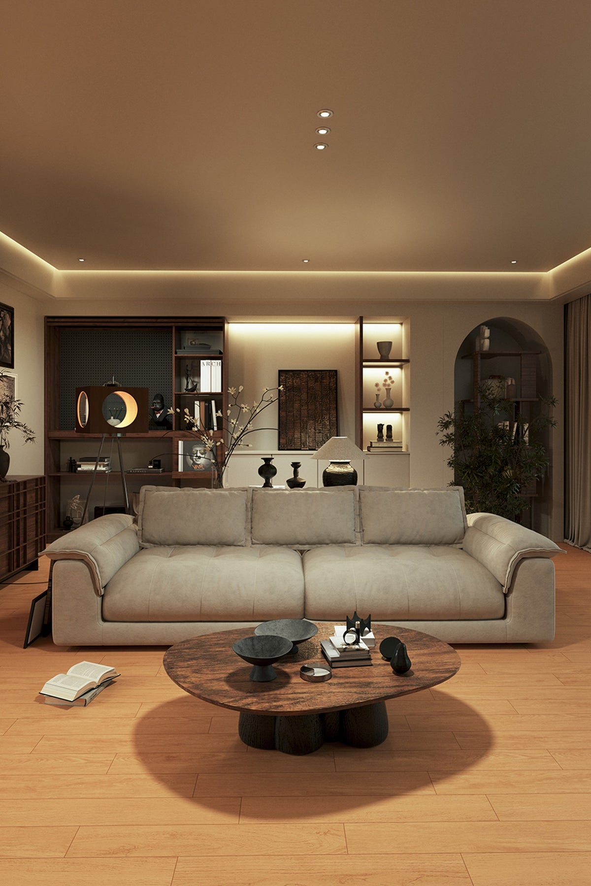 Wood Look Porcelain Floor Tile Plank 150x900mm - Living Room Bedroom Hallway - Item No. 15902