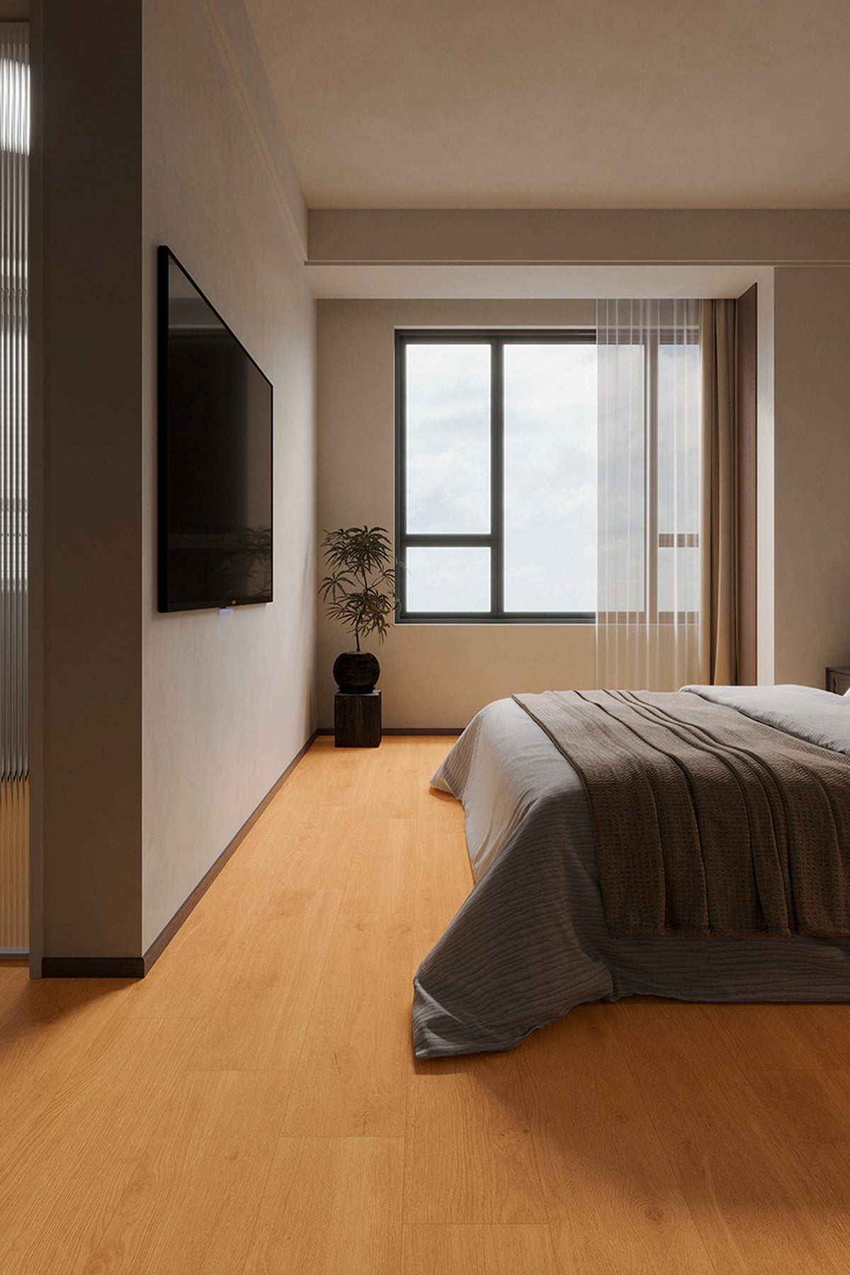 Wood Look Porcelain Floor Tile Wood Strip Plank 200x1000mm - Living Room Bedroom Kitchen - Item No. 21002