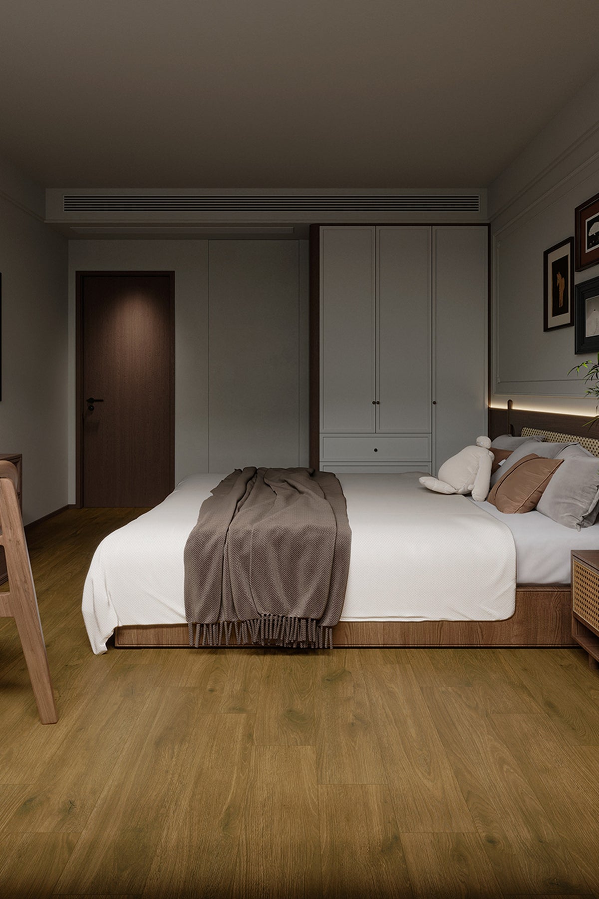 Wood Look Porcelain Floor Tile Wood Strip Plank 200x1000mm - Living Room Bedroom Kitchen - Item No. 21006