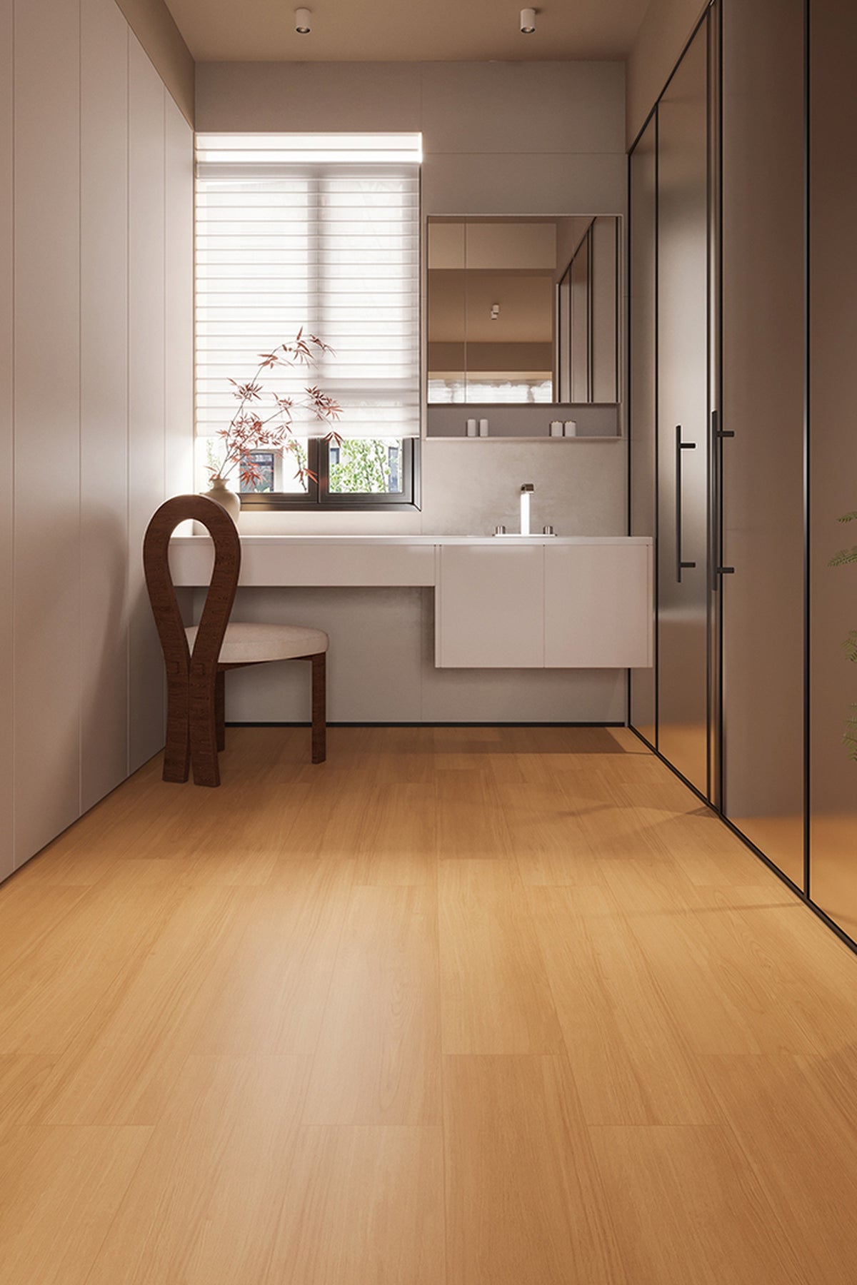 Wood Look Porcelain Floor Tile Wood Strip Plank 200x1000mm - Living Room Bedroom Kitchen - Item No. 21008