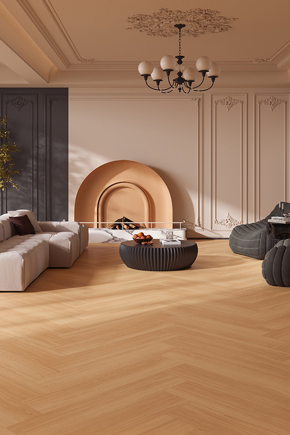 Wood Look Porcelain Floor Tile Wood Strip Plank 200x1000mm - Living Room Bedroom Kitchen - Item No. 21009