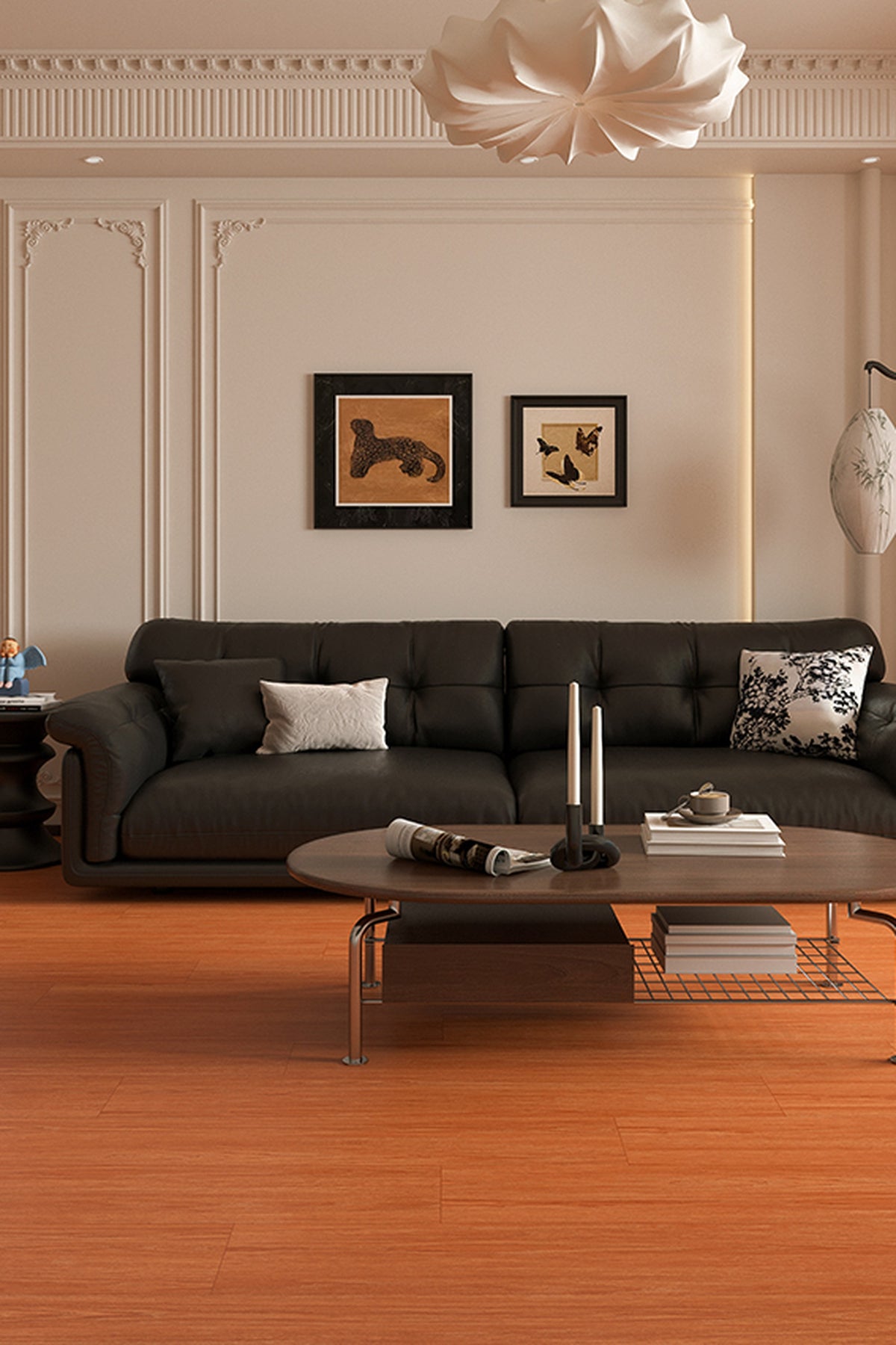Wood Look Porcelain Floor Tile Wood Strip Plank 200x1200mm - Living Room Bedroom Kitchen - Item No. 201210