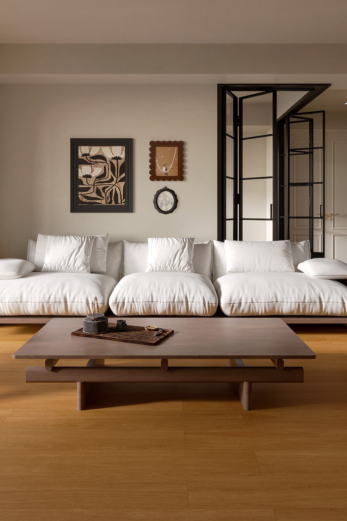 Wood Look Porcelain Floor Tile Wood Strip Full Body Plank 200x1200mm - Living Room Bedroom Kitchen - Item No. 212H02