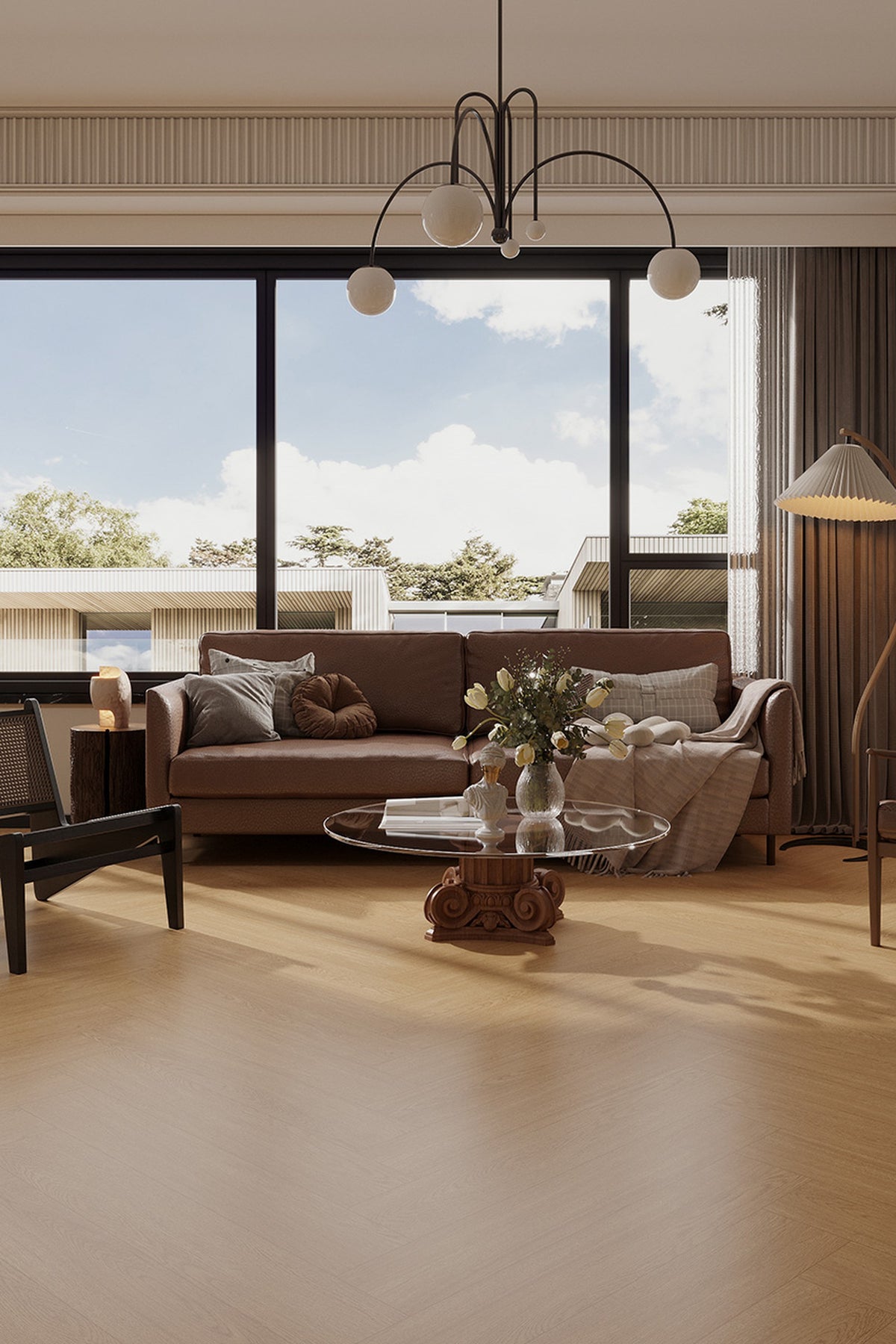 Wood Look Porcelain Floor Tile Wood Strip Full Body Plank 150x900mm - Living Room Bedroom Hallway - Item No. 915H05