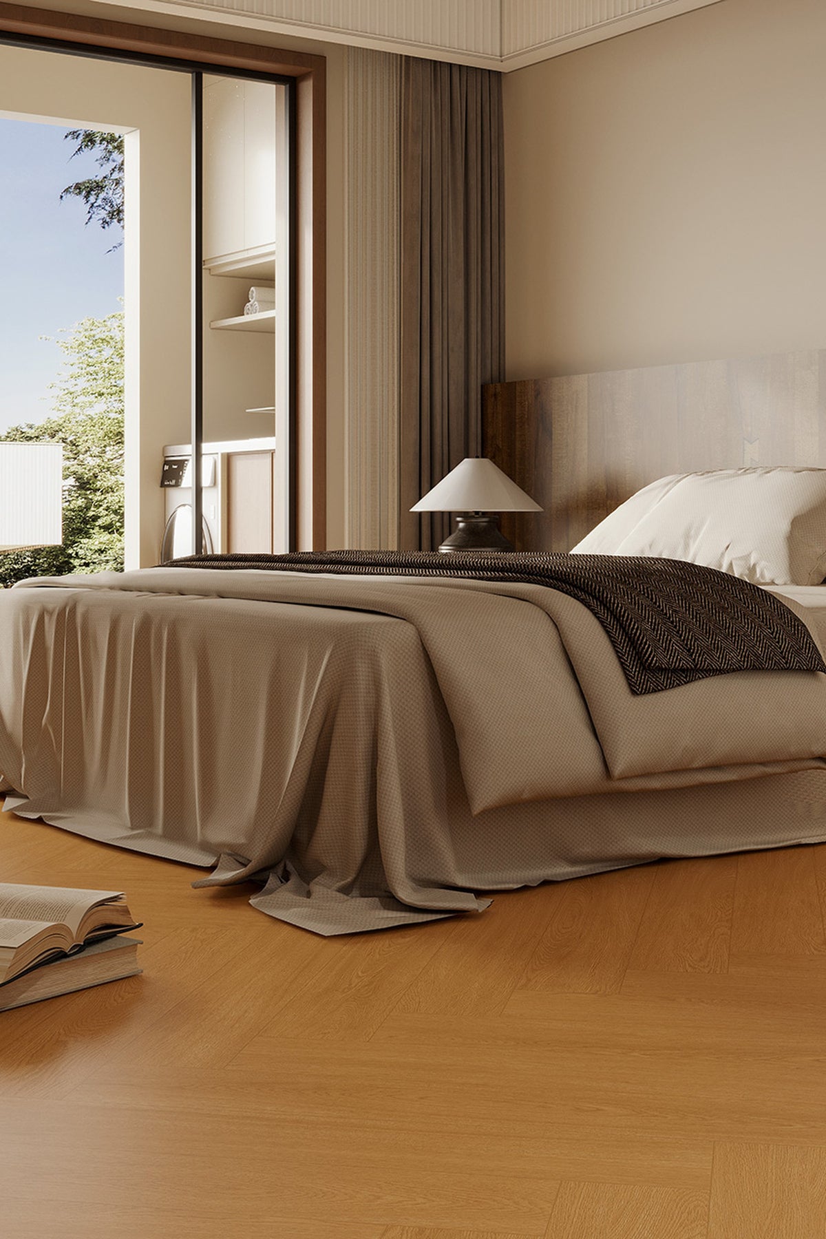 Wood Look Porcelain Floor Tile Wood Strip Full Body Plank 150x900mm - Living Room Bedroom Hallway - Item No. 915H06