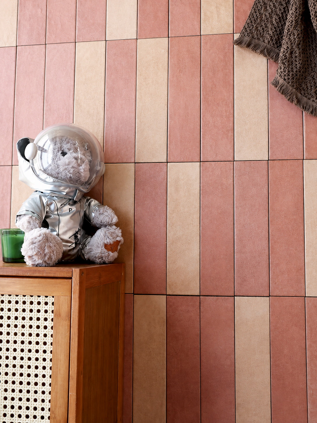 Handmade terracotta long brick tile 75x300mm cafe b b storefront