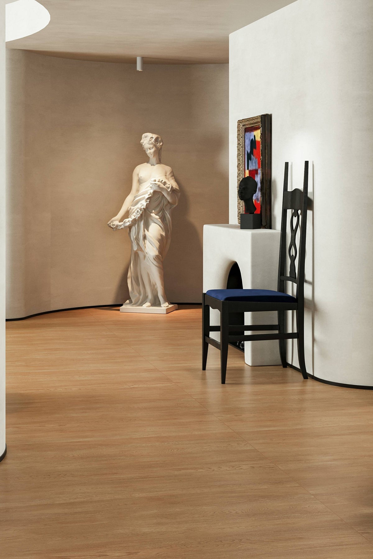 Wood Look Porcelain Floor Tile Fine Grain Velvet Plank 900x1800mm - Living Room Hallway Open Plan - Item No. 918RX801