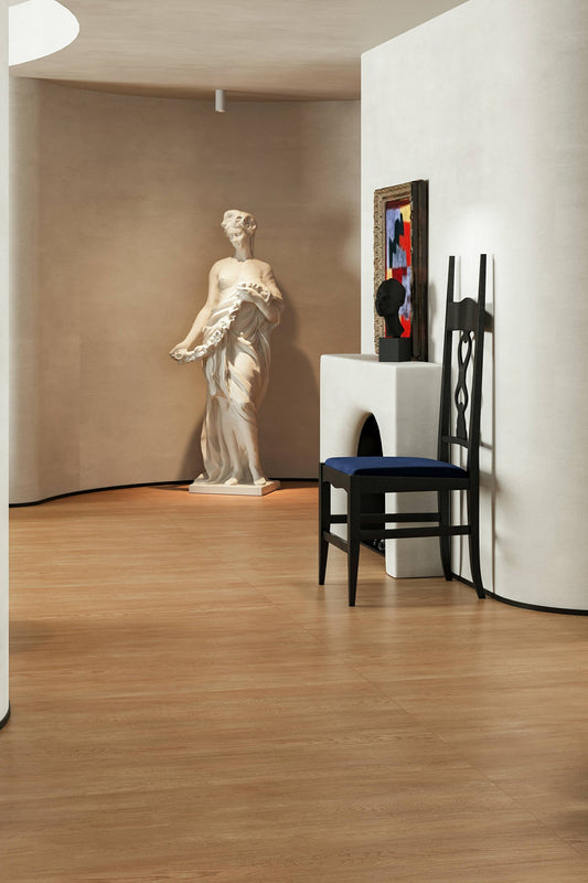 Wood Look Porcelain Floor Tile Fine Grain Velvet Plank 900x1800mm - Living Room Hallway Open Plan - Item No. 918RX801