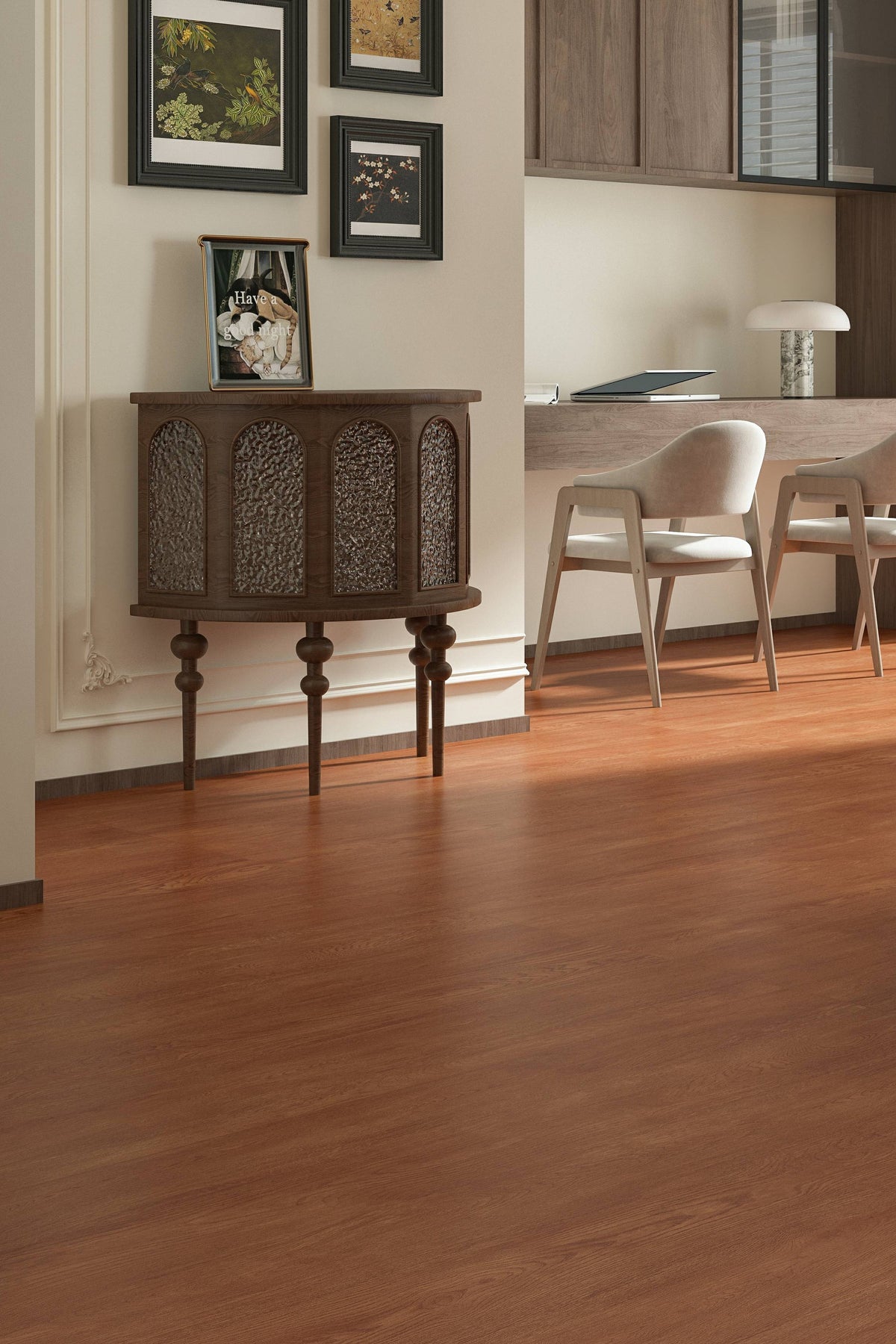 Wood Look Porcelain Floor Tile Fine Grain Velvet Plank 900x1800mm - Living Room Hallway Open Plan - Item No. 918RX803