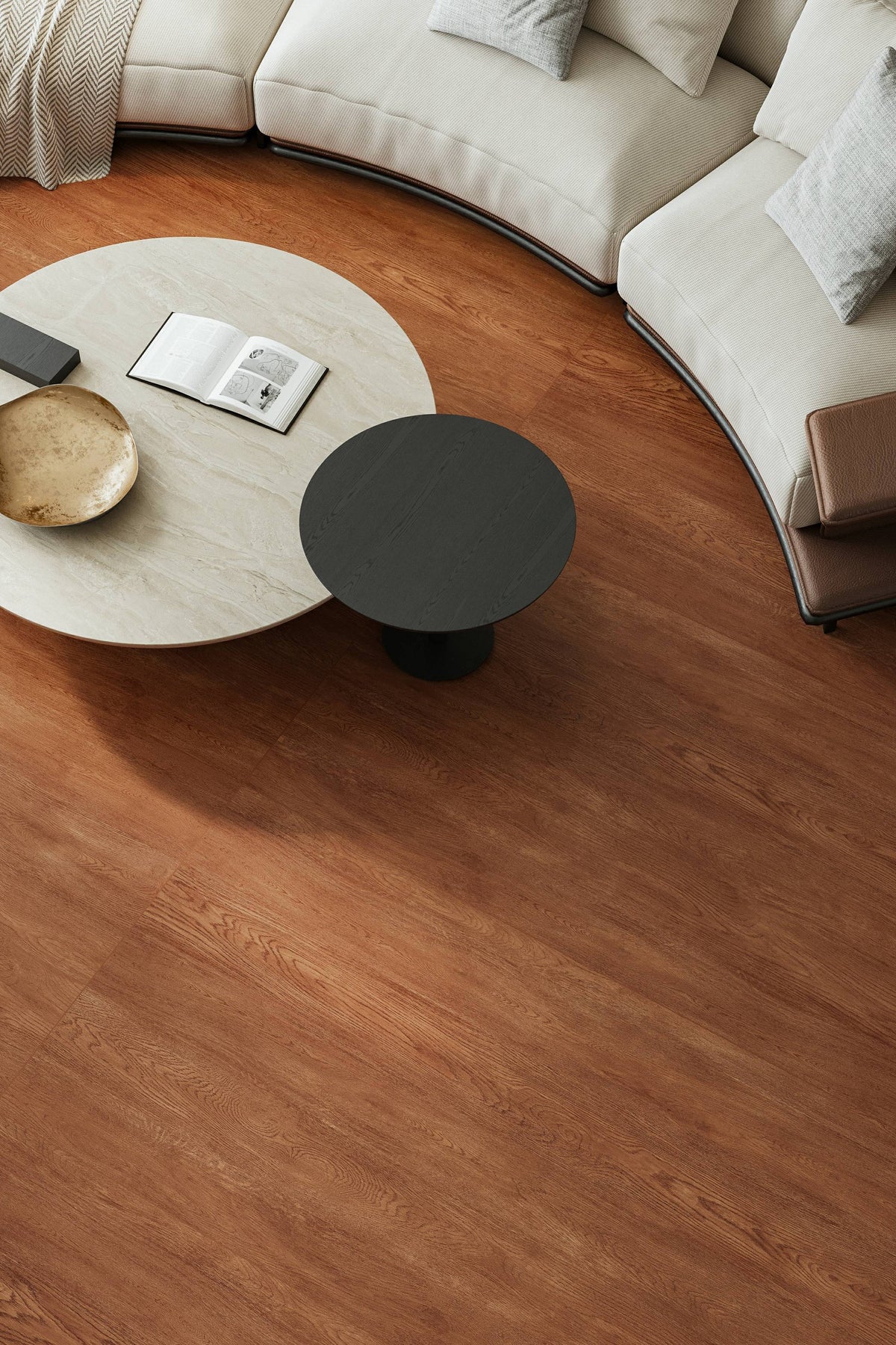 Wood Look Porcelain Floor Tile Fine Grain Velvet Plank 900x1800mm - Living Room Hallway Open Plan - Item No. 918RX805