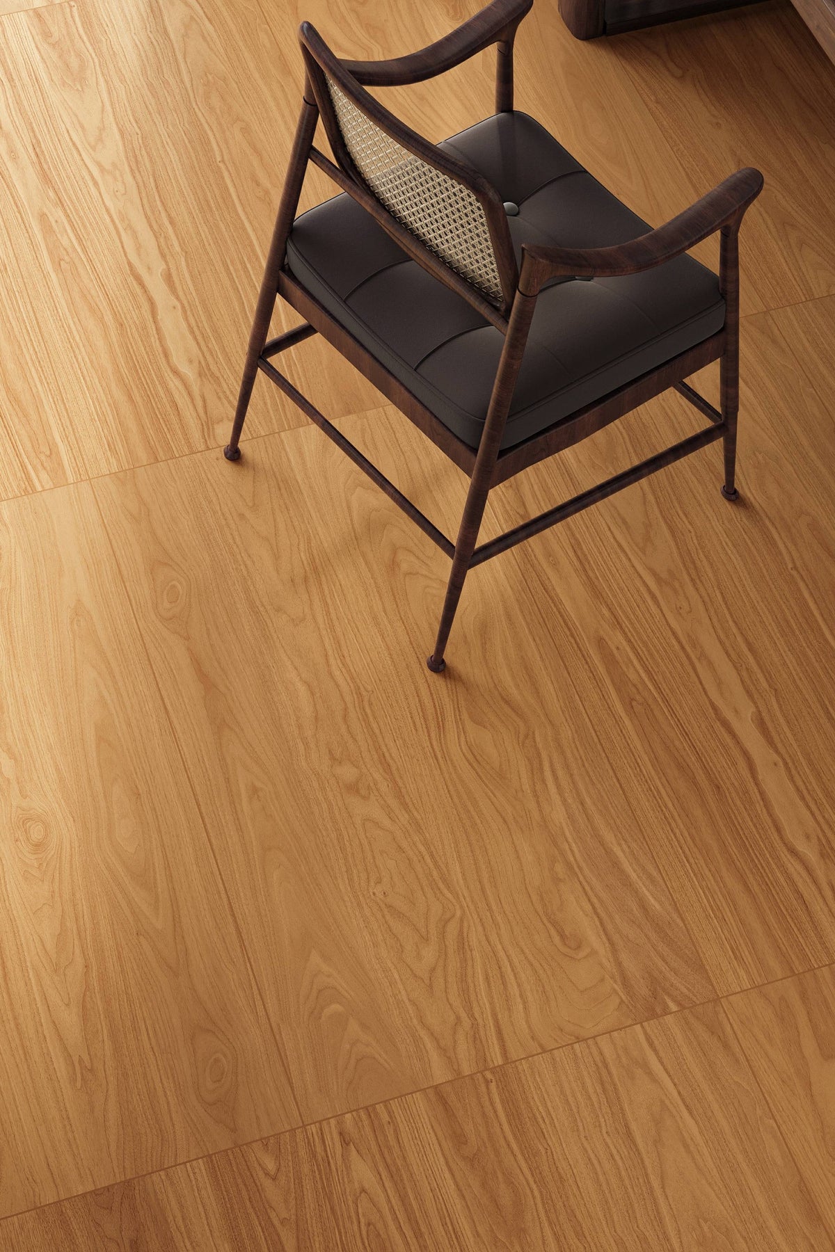 Wood Look Porcelain Floor Tile Wood Grain Plank 1200x10mm - Living Room Hallway Open Plan - Item No. 612CB413