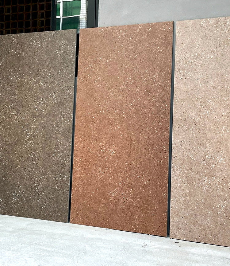 Micro aggregate terrazzo porcelain floor tile 600x1200mm restaurant