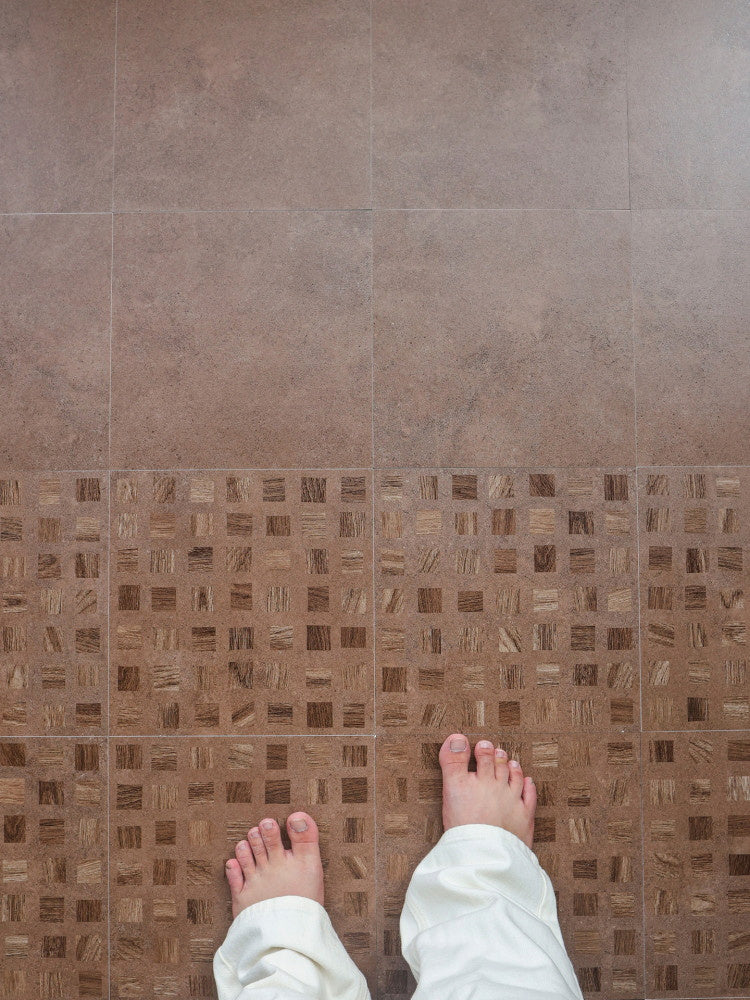 Encaustic look grid terrazzo porcelain tile 300x300mm b b kitchen