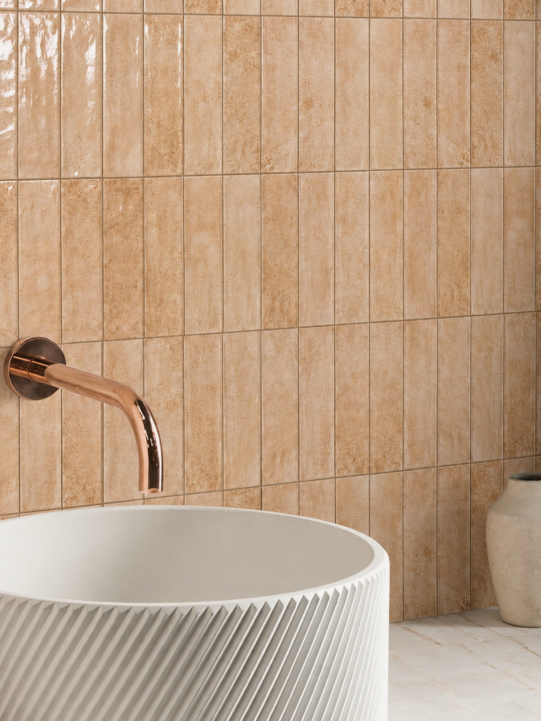 Handmade long strip brick tile 75x300mm restaurant bar cafe bathroom