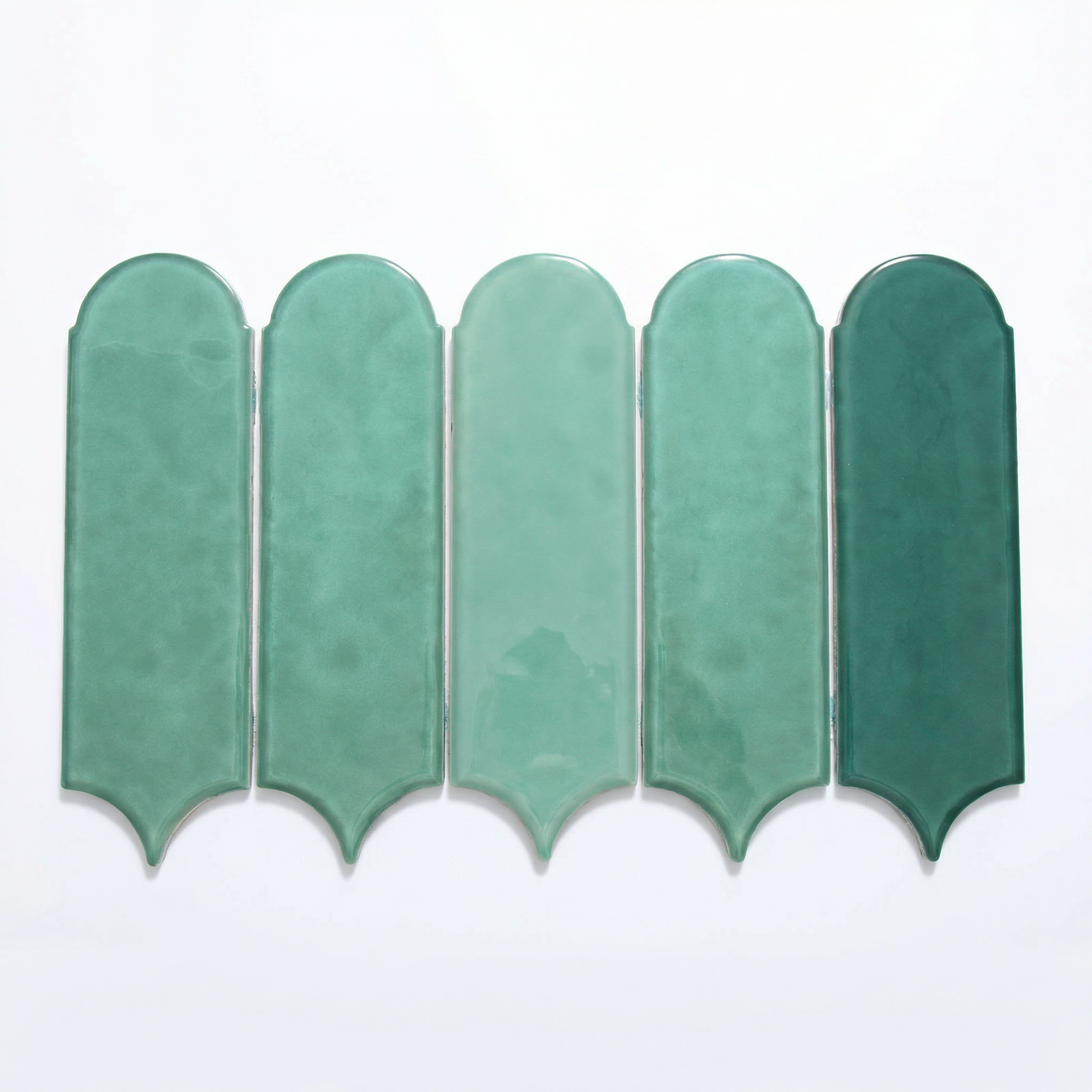 Feather Ceramic Tiles 90x308mm - Per Square Meter - Turquoise Finish - YM930-04 - GR.Mosaic Decorative Pattern (View 10)