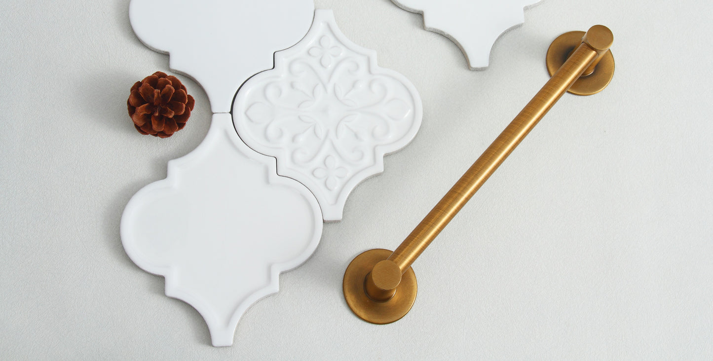Moroccan Lantern Ceramic Tiles 150x175mm - N-DL-157503 - Per Square Meter - Pure White Glossy Finish - GR.Mosaic Decorative Pattern (View 7)