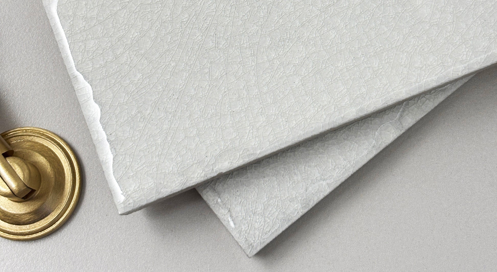 Ice Crack Ceramic Tiles 150x150mm - N-BL-1503 - Per Square Meter - Beige White Crackle Glaze Finish - GR.Mosaic Decorative Pattern (View 5)