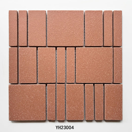 Mixed Brick Paver terracotta clay mosaic YH23004