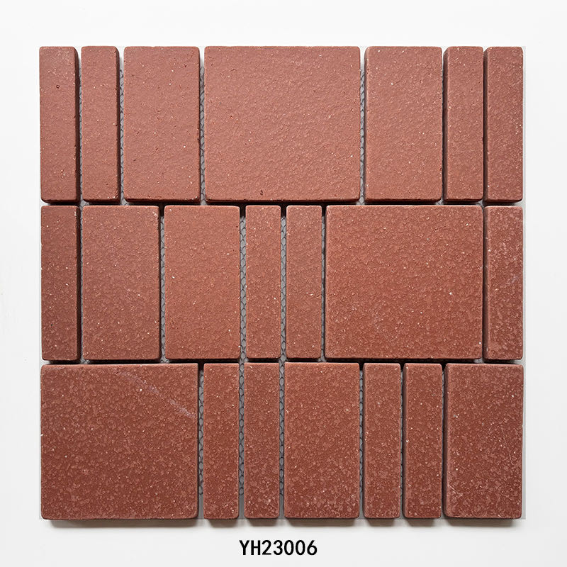 Mixed Brick Paver terracotta clay mosaic YH23006