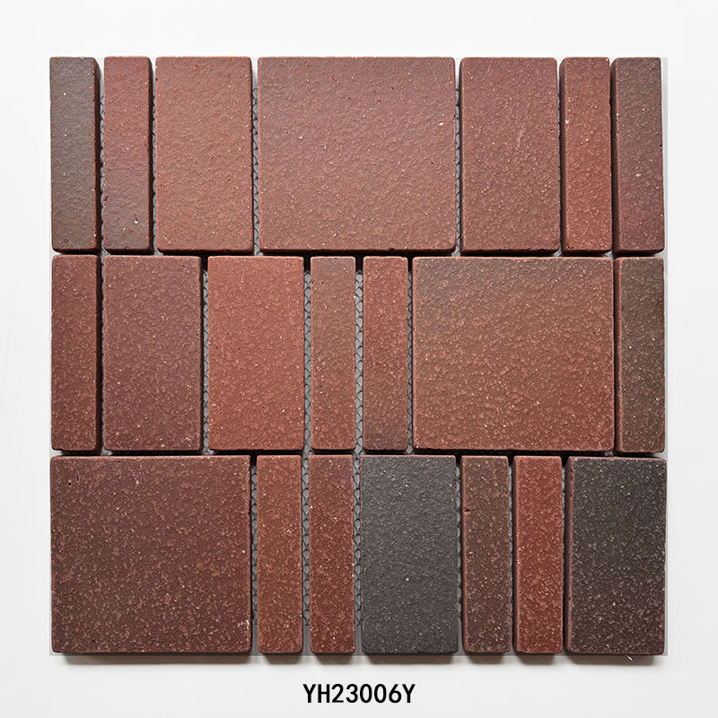 Mixed Brick Paver terracotta clay mosaic YH23006Y