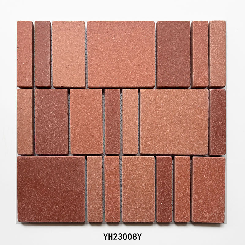 Mixed Brick Paver terracotta clay mosaic YH23008Y