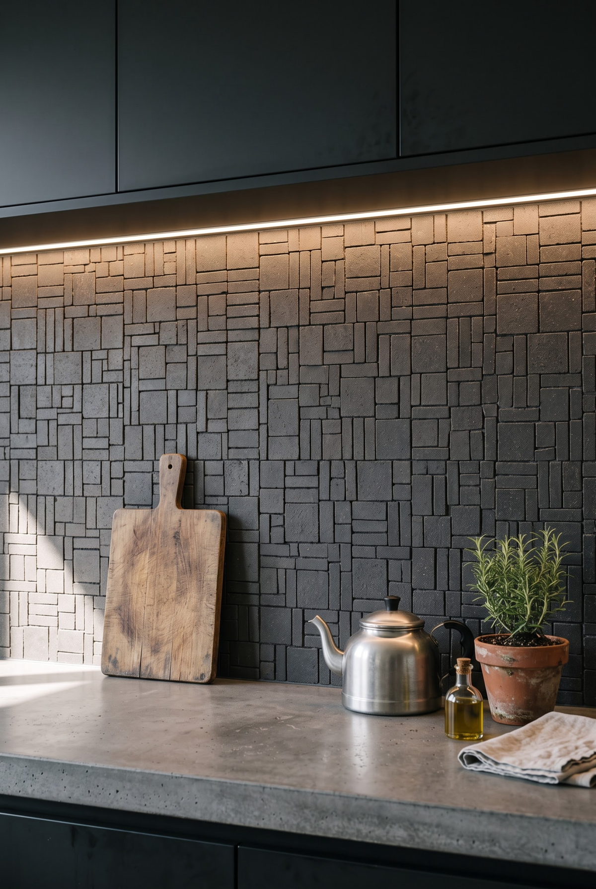 Mixed Brick Paver terracotta mosaic tile installed - YH230092