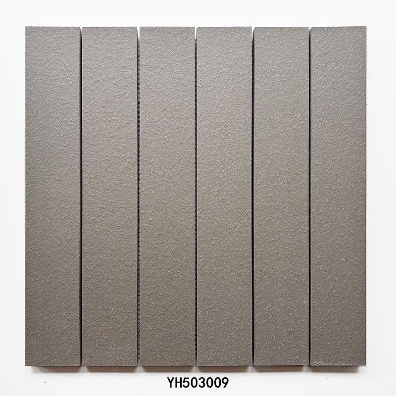 Textured Strip terracotta clay mosaic YH503009