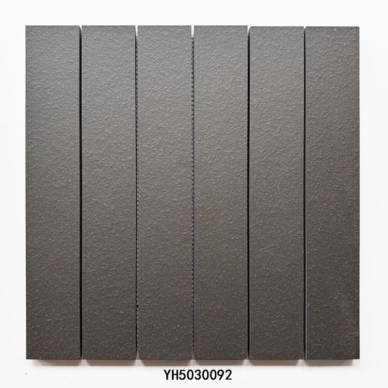 Textured Strip terracotta clay mosaic YH5030092