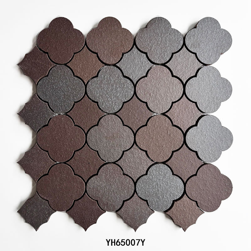 Four-Leaf Clover terracotta clay mosaic YH65007Y