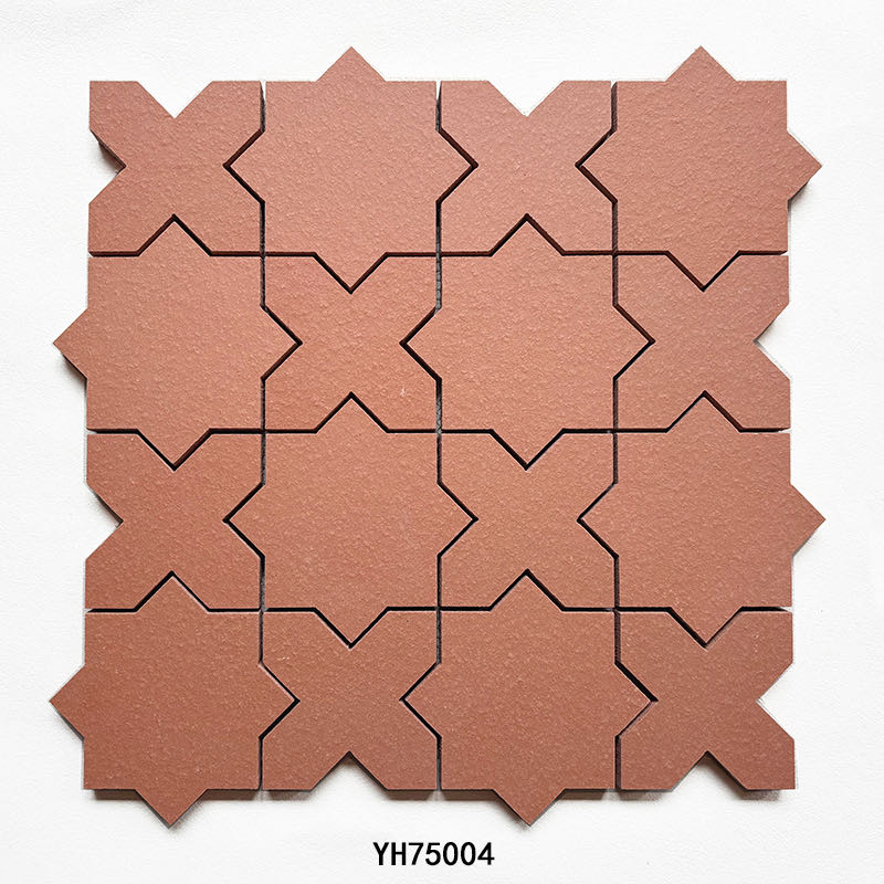 Star terracotta clay mosaic YH75004