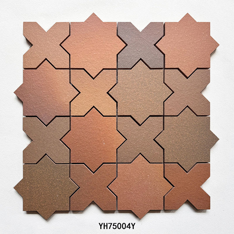 Star terracotta clay mosaic YH75004Y